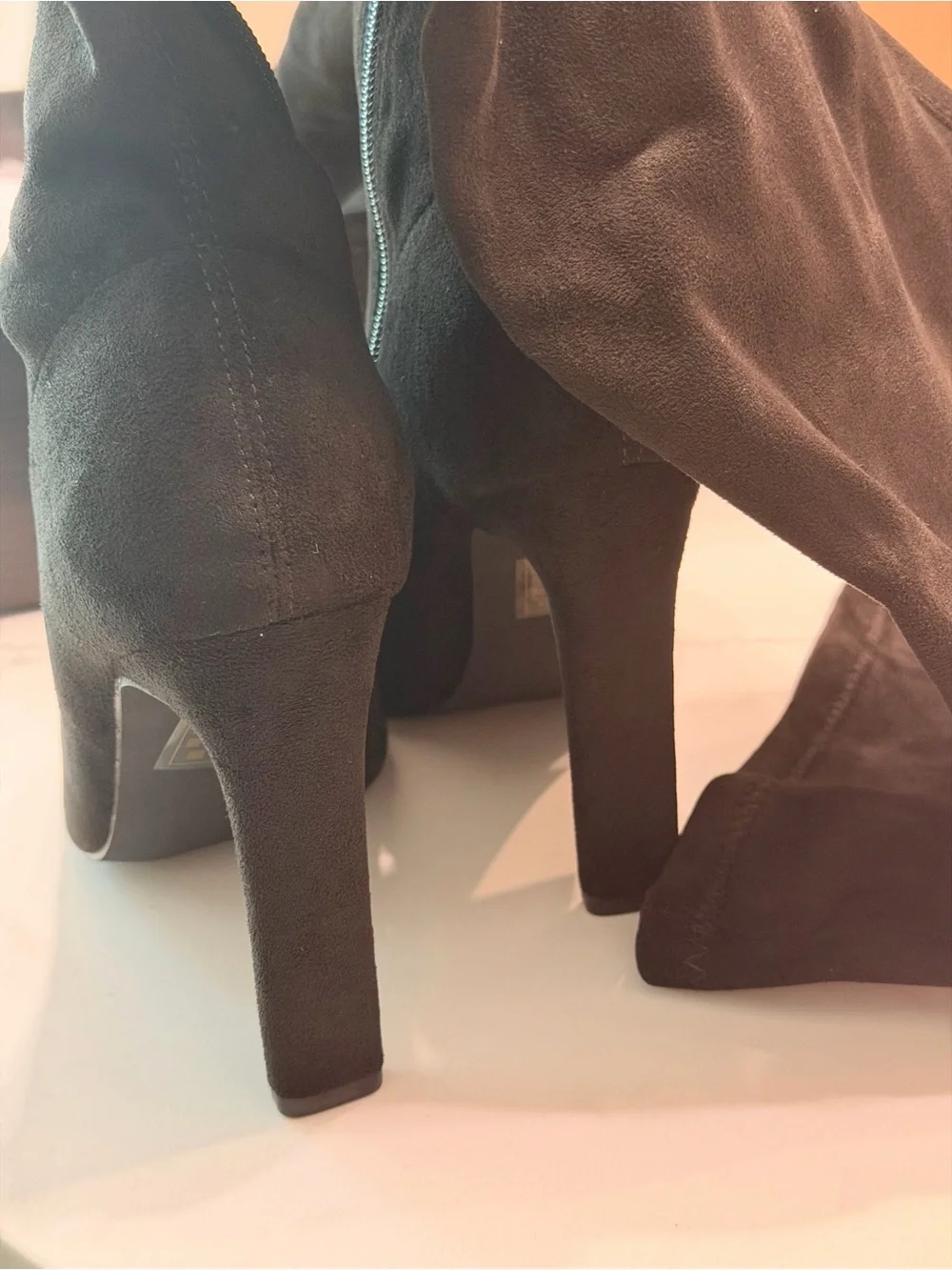 Fashion Nova Black Over-the-Knee Stiletto Boots